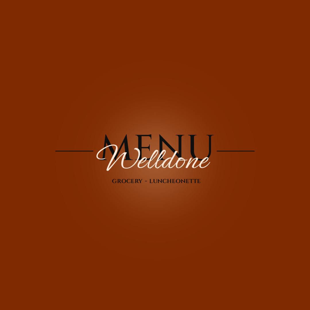 Welldone Menu Book